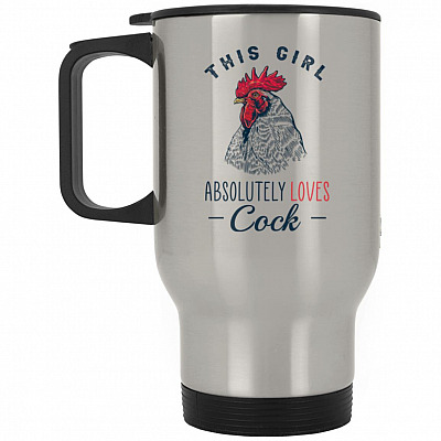 14 oz. Silver Travel Mug