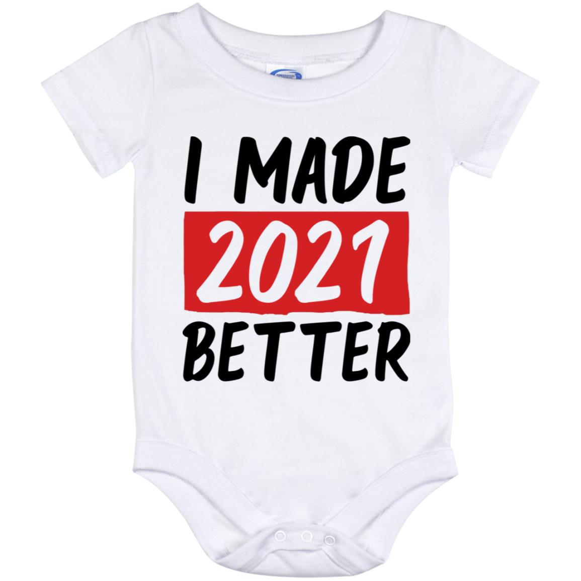I Made 2021 Better Baby Onesie, White, Baby Onesie - 12 Month
