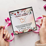 7P. Badass daughter(3) Interlocking Hearts Necklace 5
