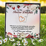 7P. Badass daughter(3) Interlocking Hearts Necklace 7