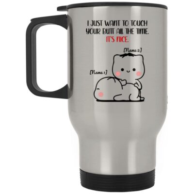 14 oz. Silver Travel Mug