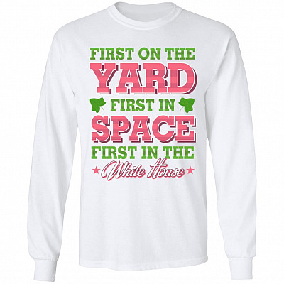 Kamala Harris 2020 First Hoodie, White, Long Sleeve