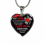 To My Wife You Are The Spark To My Plug Key To My Starter Bolt To My Nut Mechanic Husband Heart Pendant Necklace - Heart Luxury Necklace (Silver)