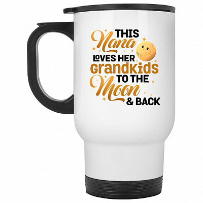 14 oz. White Travel Mug