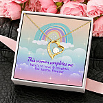 7P. Woman complete me(4) Forever Love Necklace (Gold) 4