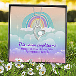 7P. Woman complete me(4) Forever Love Necklace (Silver) 7