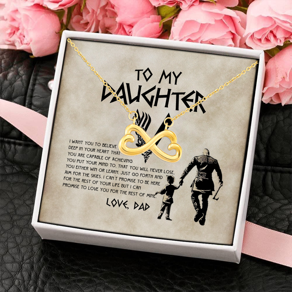 5P. Viking daughter - (4) Infinity Heart Necklace (Gold) 4