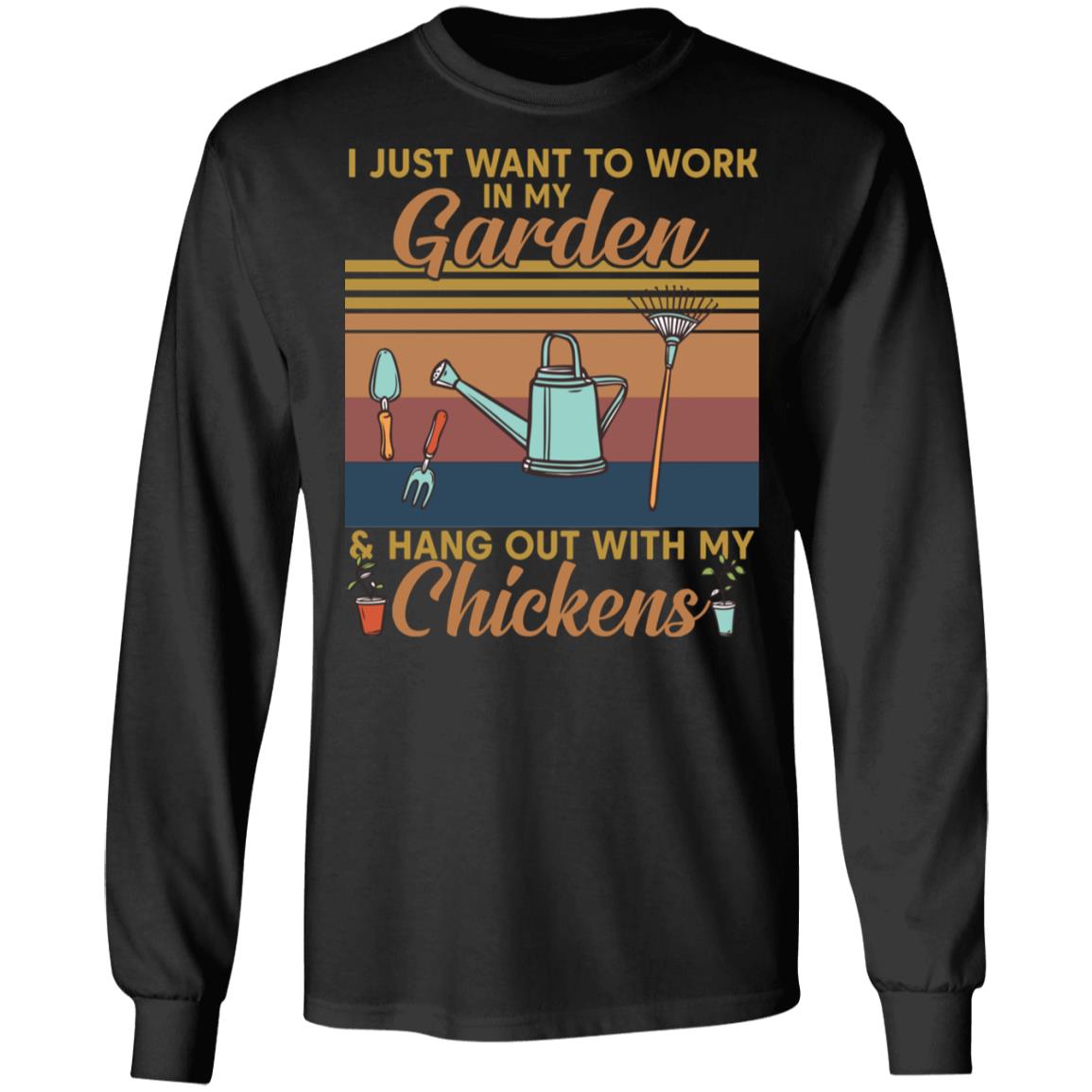 I Just Want To Work, Black, Long Sleeve
