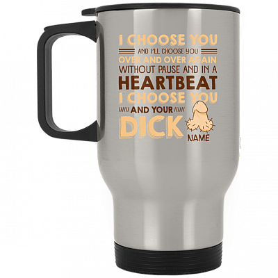 14 oz. Silver Travel Mug