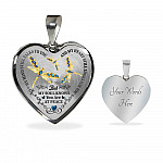 Dragonfly My Mind Still Talks To You And My Heart Still Looks For You Are At Peace Heart Pendant Necklace - Heart Luxury Necklace (Silver)