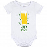 Pint and Half Pint, White, Baby Onesie - 12 Month