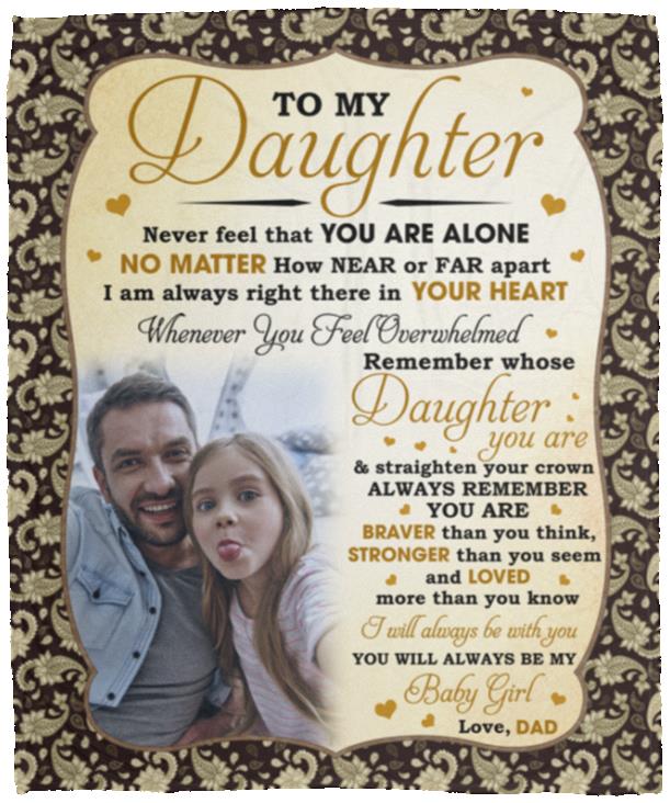 Personalized Photo From Dad Blanket, White, vpm-cozy-plush-fleece-blanket-50x60-cozy-plush-fleece-blanket-50x60