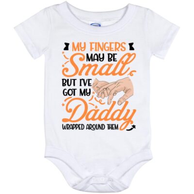 My Fingers M, White, io12m-baby-onesie-12-month-baby-onesie-12-month