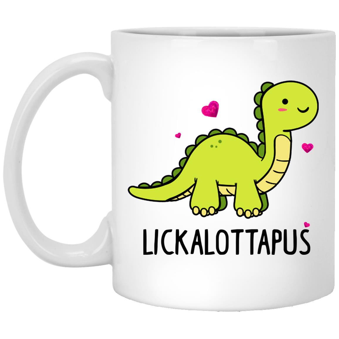 Lickalottapus Lesbian LGBT Mug, White, xp8434-11-oz-white-mug-11-oz-white-mug