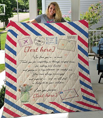 Alternative view of Personalized Thank You For All Thing You Do Fleece Blanket - Mink Sherpa Blanket - Woven Blanket
