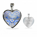Dragonfly I Will Carry You With Me Til' I See You Again Memorial Loss Of Loved One Heart Pendant Necklace - Heart Luxury Necklace (Silver)