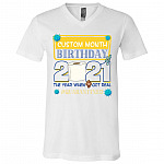Personalized Birthday 2021 the Year When Shit Got Real Quarantined T-Shirt - V Neck - Funny Birthday Gift 2021, White, V-Neck T-Shirt Personalized Birthday 2021 the Year When Shit Got Real Quarantined T-Shirt - V Neck - Funny Birthday Gift 2021, White, V-Neck T-Shirt
