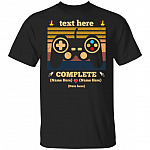 Personalized Level Up Anniversary T-Shirt - Anniversary Shirts For Couples, Black, Unisex T-Shirt