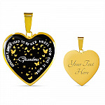 Grandma's Girl I Used To Be Her Angel Now She Is Mine Heart Pendant Necklace - Loss of Grandmother Necklace - Heart Luxury Necklace (Gold Plated) Grandma's Girl I Used To Be Her Angel Now She Is Mine Heart Pendant Necklace - Loss of Grandmother Necklace - Heart Luxury Necklace (Gold Plated)