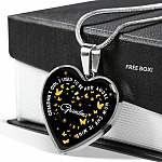 Grandma's Girl I Used To Be Her Angel Now She Is Mine Heart Pendant Necklace - Loss of Grandmother Necklace - Heart Luxury Necklace (Silver) Grandma's Girl I Used To Be Her Angel Now She Is Mine Heart Pendant Necklace - Loss of Grandmother Necklace - Heart Luxury Necklace (Silver)