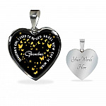 Grandma's Girl I Used To Be Her Angel Now She Is Mine Heart Pendant Necklace - Loss of Grandmother Necklace - Heart Luxury Necklace (Silver) Grandma's Girl I Used To Be Her Angel Now She Is Mine Heart Pendant Necklace - Loss of Grandmother Necklace - Heart Luxury Necklace (Silver)