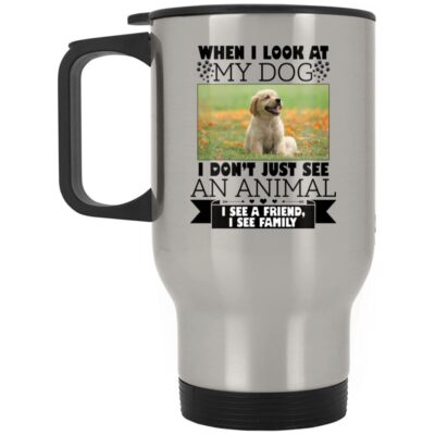 14 oz. Silver Travel Mug