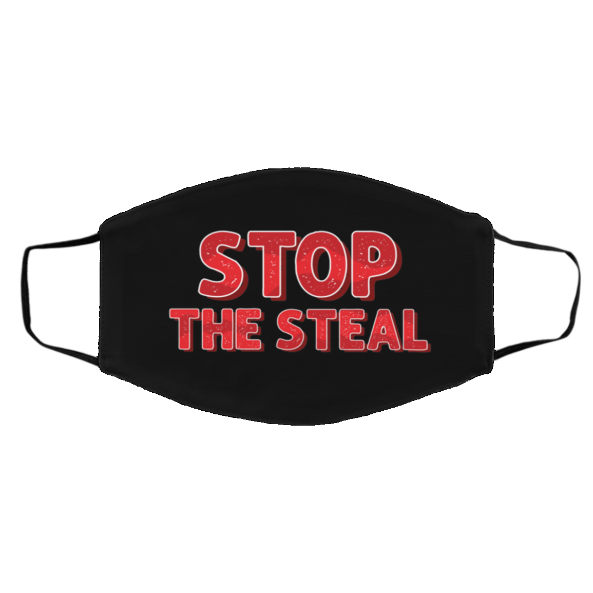 Stop The Steal Trump 2020 Voter Fraud Election Washable Reusable Custom Printed Cloth Face Mask Cover, Black, Cloth Face Cover – Medium/Large