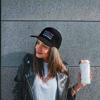 Alternative view of Biden Harris 1.20.2021 Inauguration Day 46th President Twill Cap - Snapback Hat - Trucker Hat