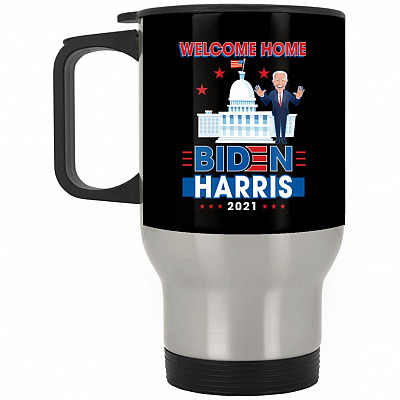 14 oz. Silver Travel Mug