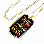 Some People Call Me Trucker The Most Important Call Me Dad Dog Tag Pendant Necklace - Dog Tag (Gold Plated)