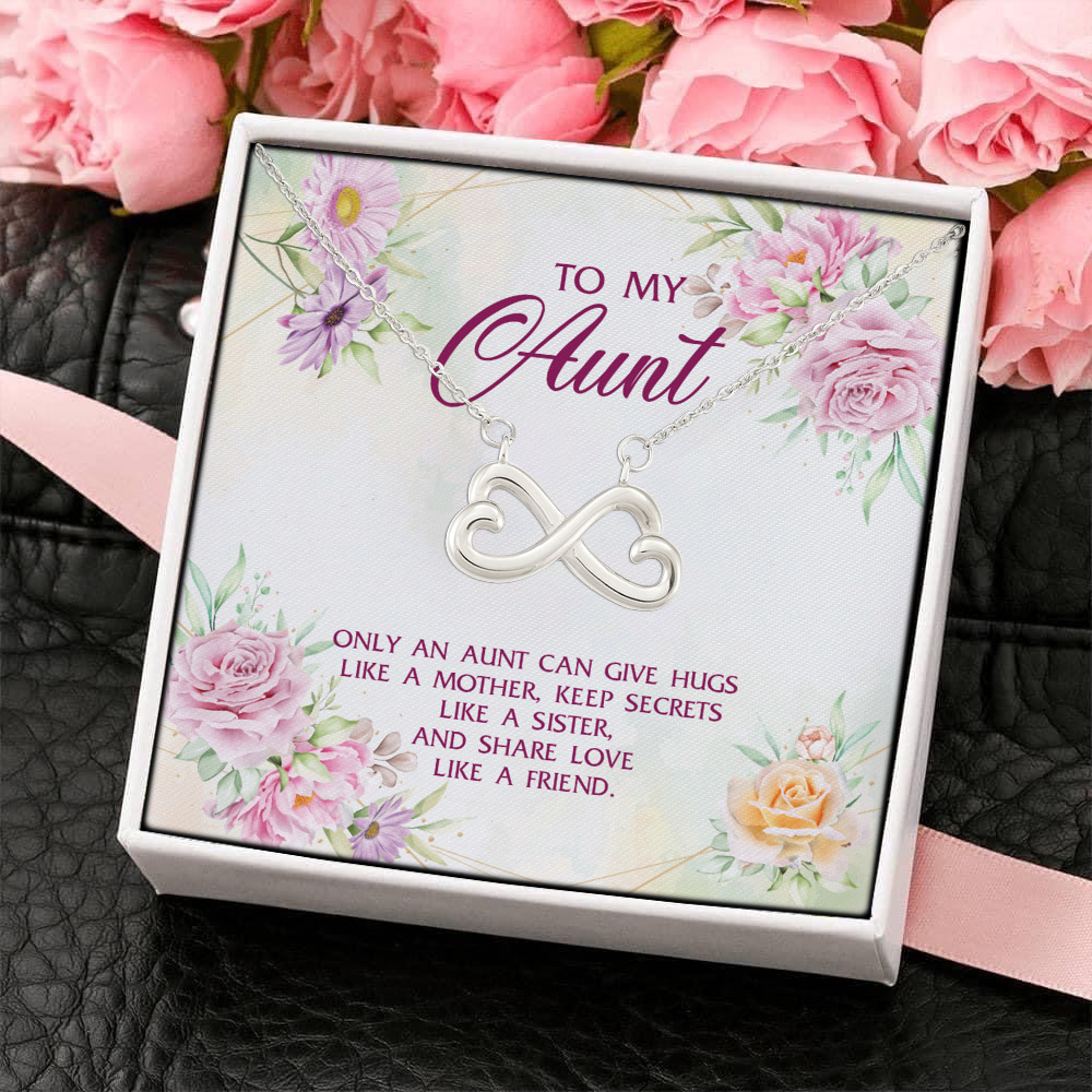 20Th. Aunt Share Love(4) Infinity Heart Necklace (Silver) 4