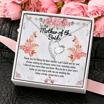 Alternative view of Today A Bride Tomorrow A Wife Forever Love Pendant Necklace - Parent Of The Bride Gift Idea