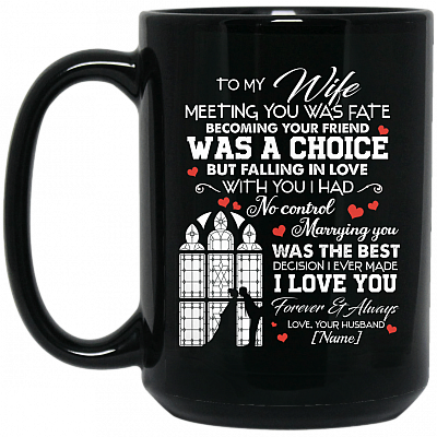 15 oz. Black Mug