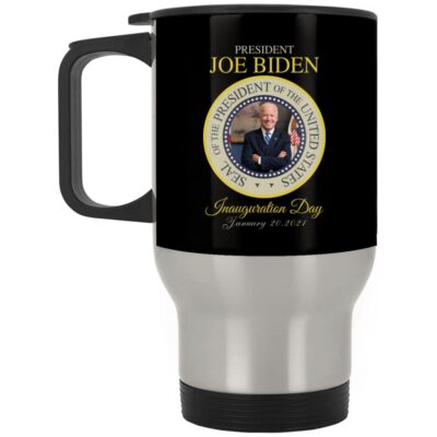 14 oz. Silver Travel Mug