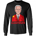 Illegitimate Joe Biden Presidential Campaign Chinese Flag Hoodie - Sweatshirt - Long Sleeve Shirt, Black, Long Sleeve Illegitimate Joe Biden Presidential Campaign Chinese Flag Hoodie - Sweatshirt - Long Sleeve Shirt, Black, Long Sleeve