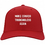 Make Canada Trudeauless Again Funny Twill Cap - High-Profile Snapback Hat - Trucker Hat - Beanie - Knit Cap, Red, Twill Cap