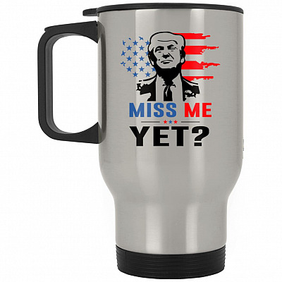 14 oz. Silver Travel Mug