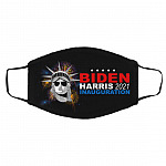 Biden Harris 2021, White, Cloth Face Cover – Medium/Large