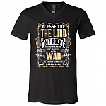 Blessed Shirt, Black, V-Neck T-Shirt