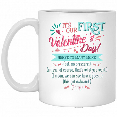 Valentine Mug, White, 11 oz. White Mug