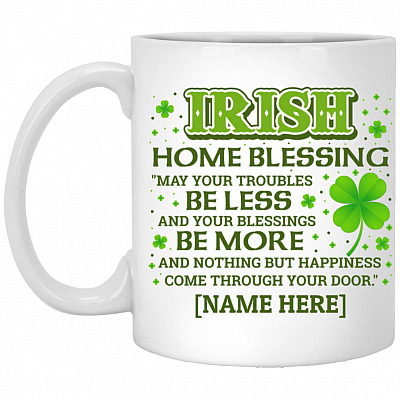 Personalized Irish Mug, White, 11 oz. White Mug