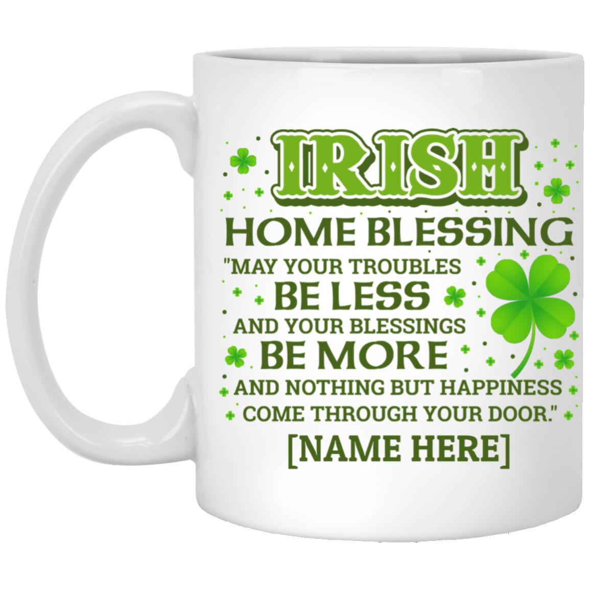 Personalized Irish Mug, White, 11 oz. White Mug