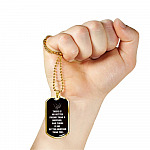 There Is No Better Friend Than A Brother And There Is No Better Brother Than You Dog Tag Pendant Necklace - Dog Tag (Gold Plated)