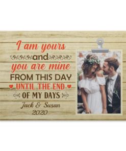 Custom Photo I Am Yours and You Are Mine Wedding Gifts Framed Canvas Prints - Unframed Poster - Wall Art, White, 0.75'' Framed Canvas