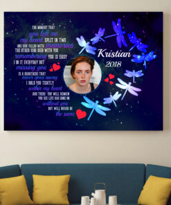 Alternative view of Custom Photo The Moment That You Left Me Wrapped Framed Canvas Prints - Unframed Poster - Home Wall Art