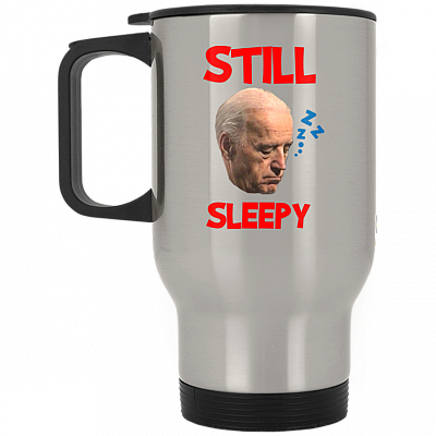 14 oz. Silver Travel Mug