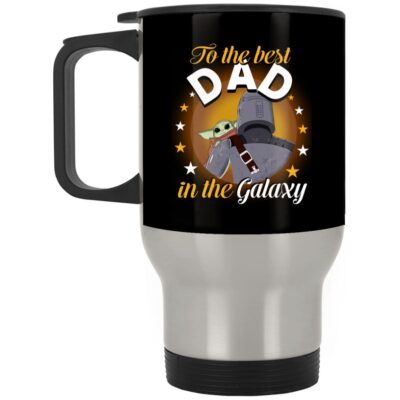 14 oz. Silver Travel Mug