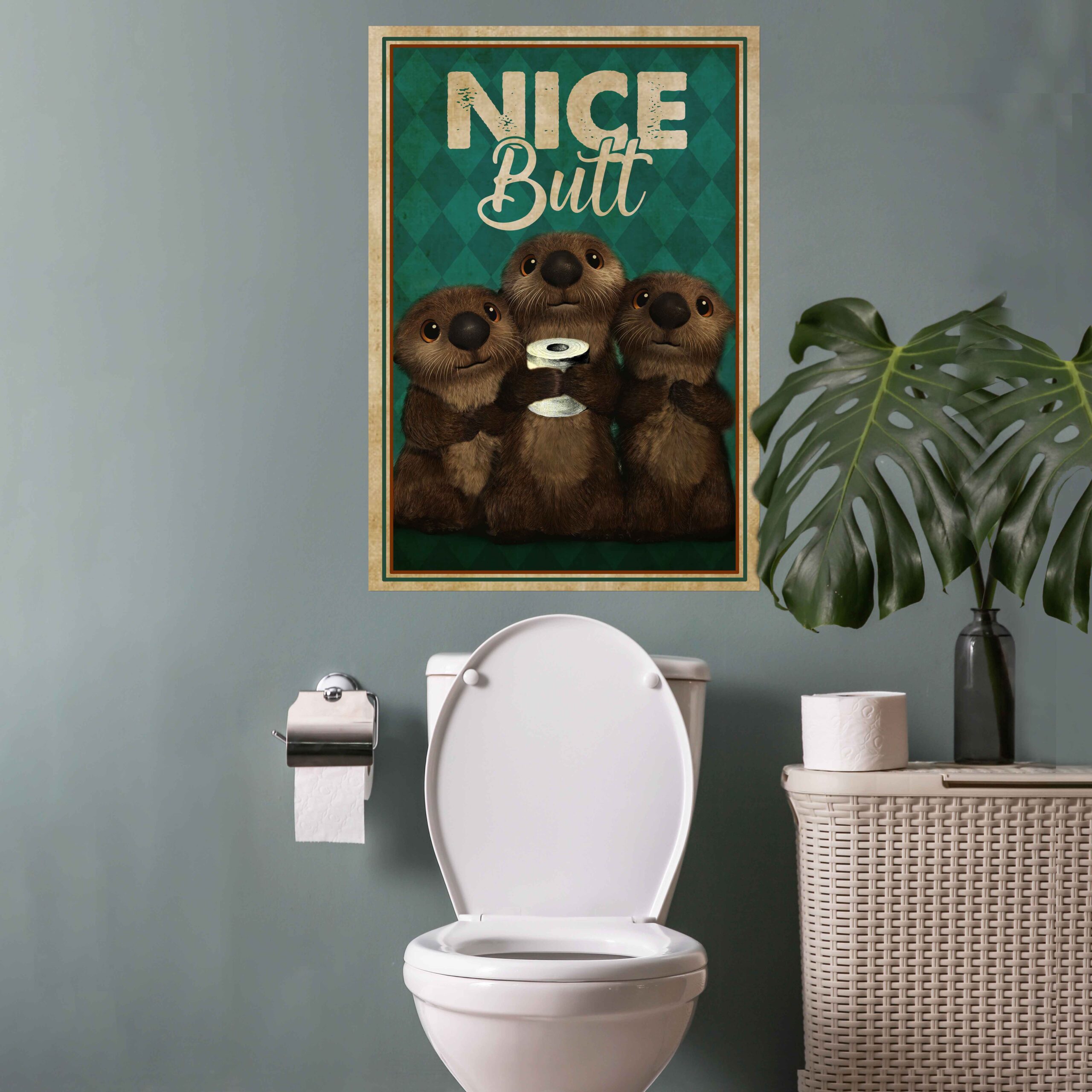 10VT. Nice Butt Otters canvas mockup