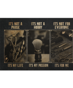 Hairdresser It's Not A Phase It's My Life It's Not For Everyone It's For Me Framed Canvas - Unframed Poster, White, 0.75'' Framed Canvas