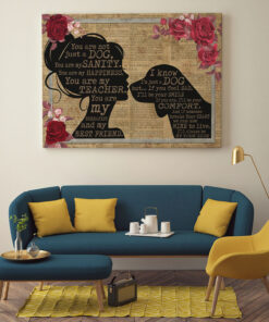 Alternative view of Beagle You Are Not Just A Dog You Are My Sanity Framed Canvas Prints - Unframed Poster - Home Decor Wall Art